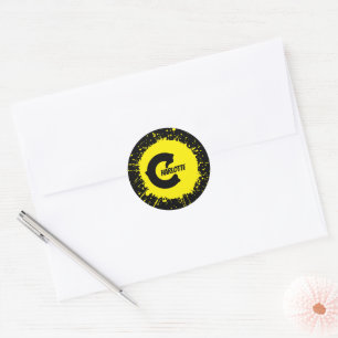 Adesivo Letra de Monograma Personalizado C Nome Personaliz