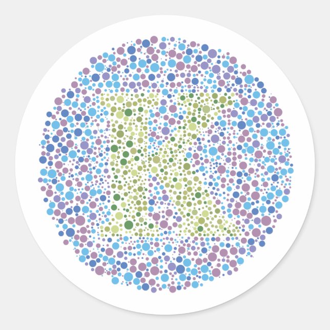 Adesivo Letra de teste "K" (Frente)