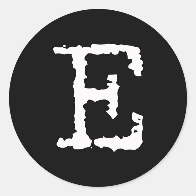 Adesivo Letra E (Frente)
