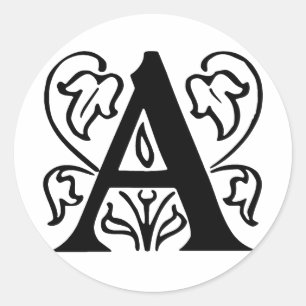 Adesivo Letra extravagante A