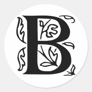 Adesivo Letra extravagante B