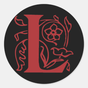 Adesivo Letra extravagante L