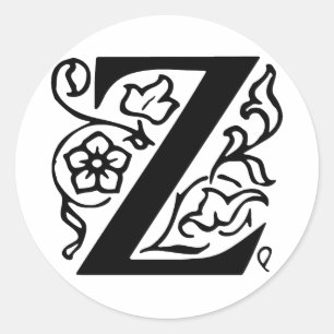 Adesivo Letra extravagante Z