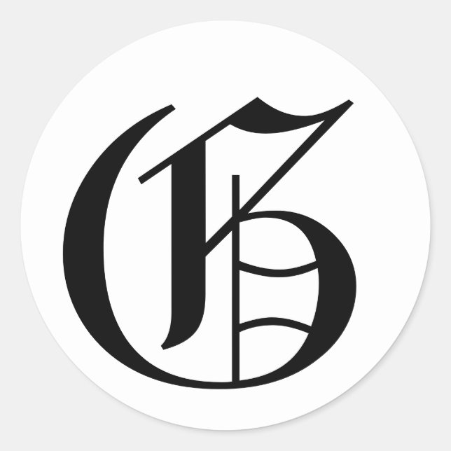 Adesivo Letra G White Wedding Alphabet por Janz (Frente)