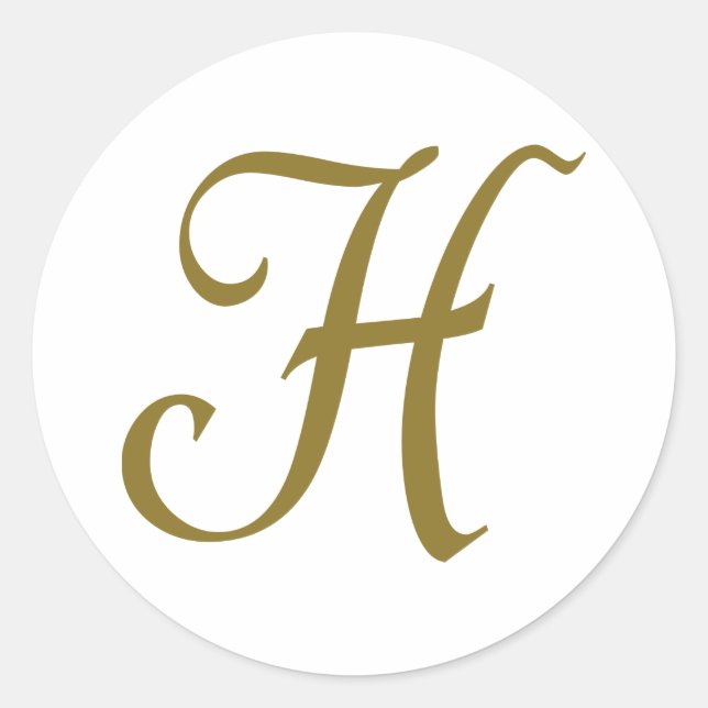 Adesivo Letra H (Frente)