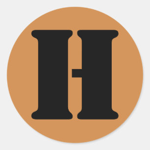 Adesivo Letra H Stencil Alfabeto por Janz Peru Dourado