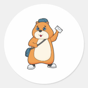 Adesivo Letra Hamster Postman