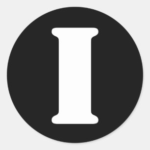 Adesivo Letra I alfabeto de lápis por Janz Black