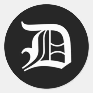 Adesivo Letra Inglesa Antiga D