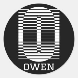 ADESIVO LETRA INICIAL O - ALFABETO NAME O