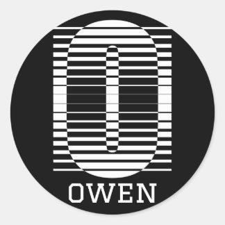 ADESIVO LETRA INICIAL O - ALFABETO NAME O