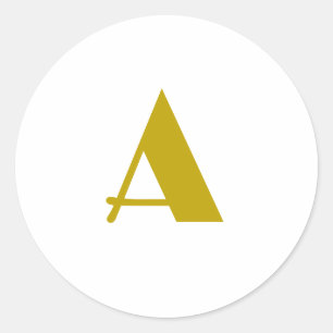 Adesivo Letra inicial simples monograma personalizado a co