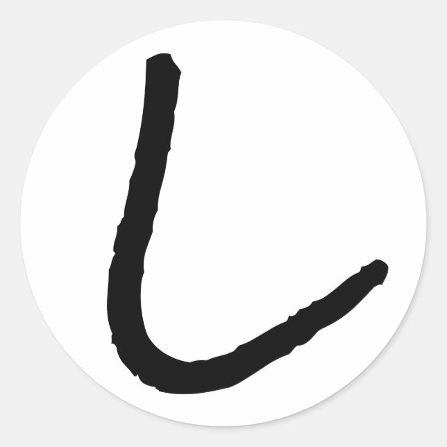 Adesivo Letra L White Rock Salt Alphabet por Janz (Frente)