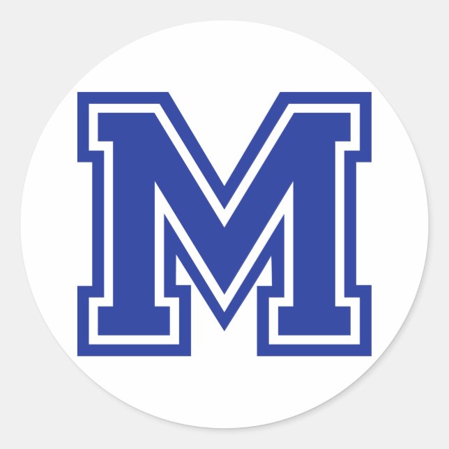 Adesivo Letra M (Frente)