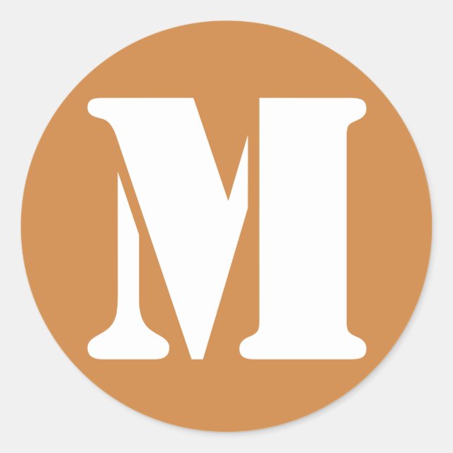 Adesivo Letra M Peru: Dourado lápis alfabético por Janz (Frente)