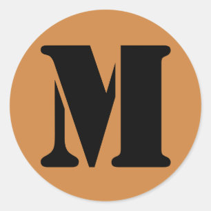 Adesivo Letra M Stencil Alfabeto por Janz Peru Dourado