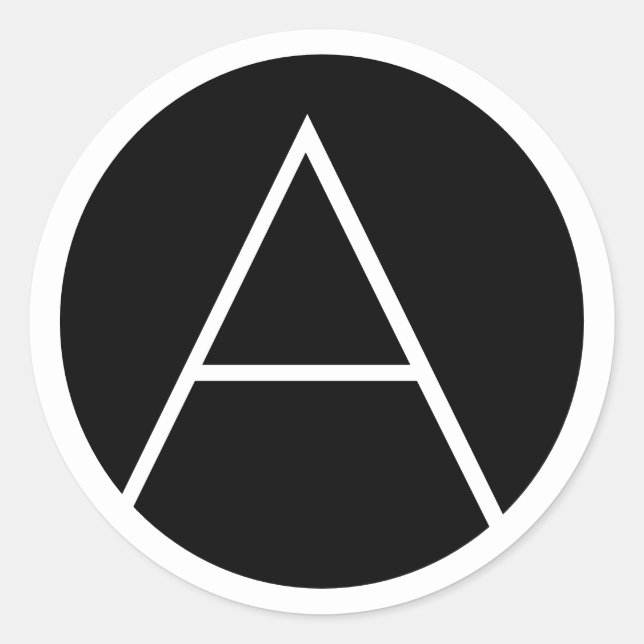 Adesivo Letra Minúscula Moderna, Preta E Branca, Monograma (Frente)