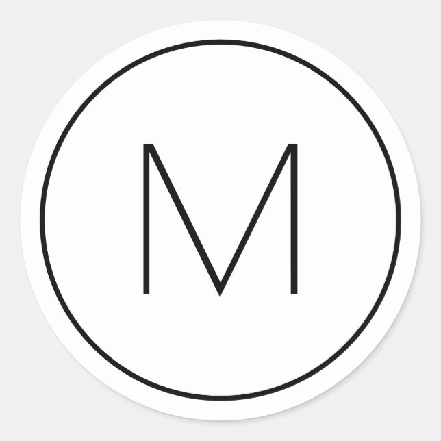 Adesivo Letra Minúscula Solteiro Negra Moderna Mínima Mono (Frente)