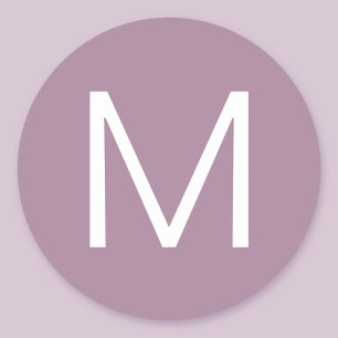 Adesivo Letra Modernista Minimalista Roxo Empoeirado e Bra