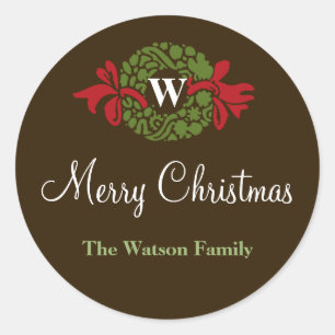 Adesivo Letra monográfica cortada por hashtag de Natal