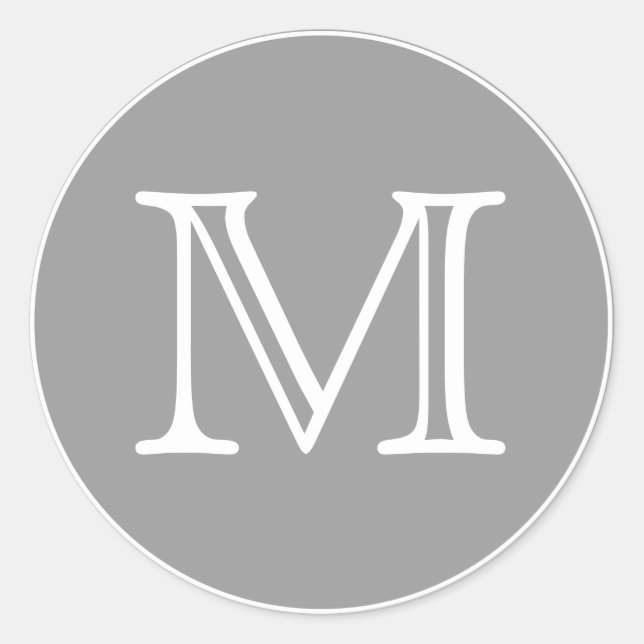Adesivo Letra Monograma (Frente)