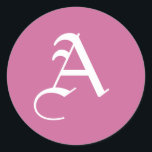 Adesivo Letra Monogramas Stickers<br><div class="desc">Letra Monograma Personalizada com Autocolantes. Altere a cor clicando no link "personalizá-la".</div>