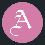 Adesivo Letra Monogramas Stickers<br><div class="desc">Letra Monograma Personalizada com Autocolantes. Altere a cor clicando no link "personalizá-la".</div>