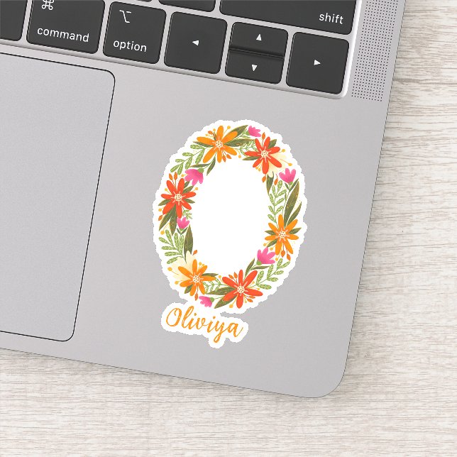 Adesivo Letra oral O vinil-autocolante (Detalhe)