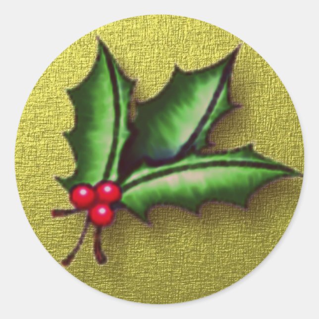 Adesivo Letra ouro Holly Sticker Seal (Frente)