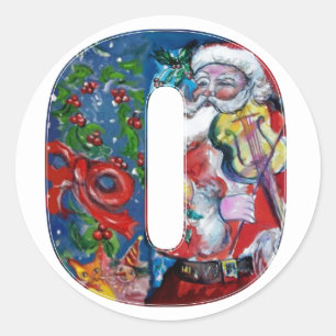 ADESIVO LETRA/PAPAI NOEL DO NATAL O COM MONOGRAMA DO