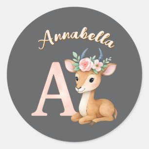 Adesivo Letra Por Água Cuta Whimsical A Enfermeiro Animal