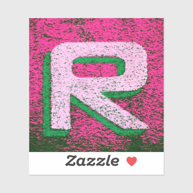 Adesivo Letra r (Folha)