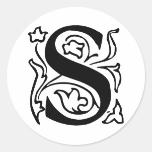 Adesivo Letra S extravagante