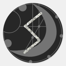 Adesivo Letra S Rune Runograma Monograma Geométrico Lua Pr
