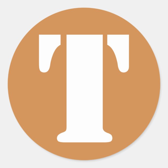 Adesivo Letra T Peru: Dourado lápis alfabético por Janz (Frente)