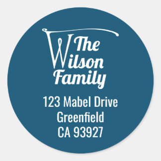 Adesivo Letra W do nome da família