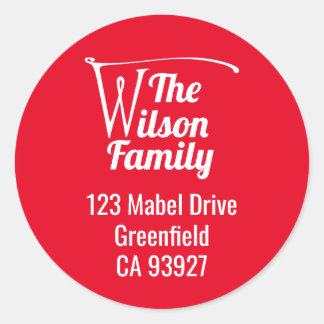 Adesivo Letra W do nome da família