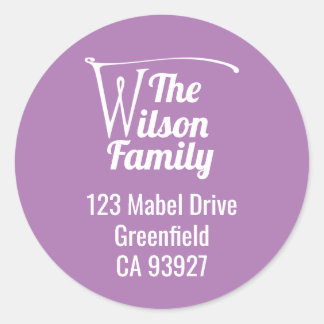 Adesivo Letra W do nome da família