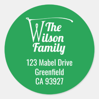 Adesivo Letra W do nome da família