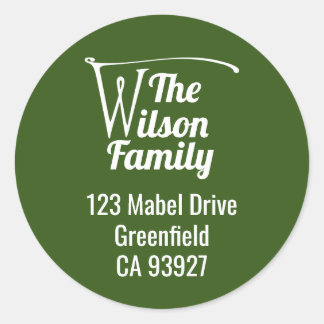 Adesivo Letra W do nome da família