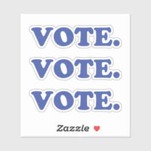 Adesivo Letras azuis "votação" -