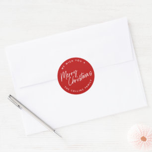 Adesivo Letras de Script Feliz Natal