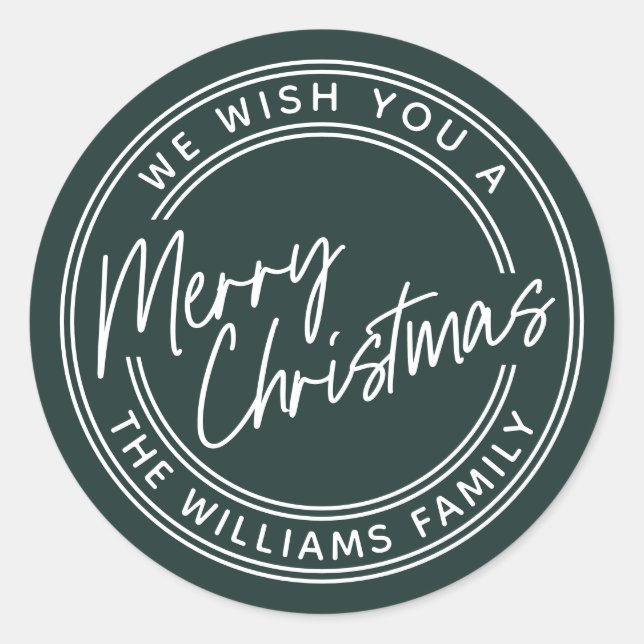 Adesivo Letras em Script Feliz Natal (Frente)