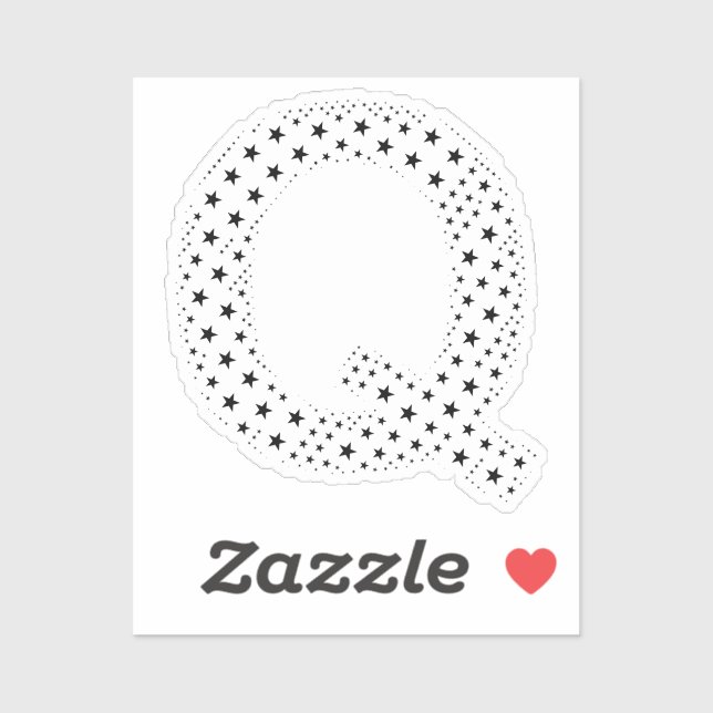 ADESIVO LETRAS FEITAS DE ESTRELAS NEGRAS (Folha)