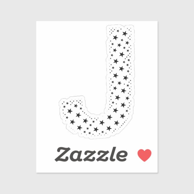 ADESIVO LETRAS FEITAS DE ESTRELAS PRETAS (Folha)