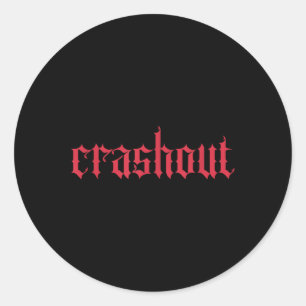Adesivo Letras Góticas Crashout _ Streetwear Ousado Para T