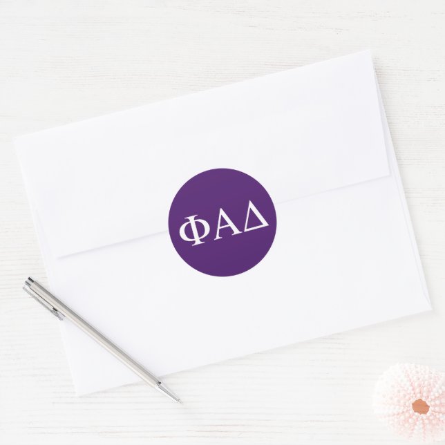 Adesivo Letras Gregas Phi Alpha Delta (Envelope)