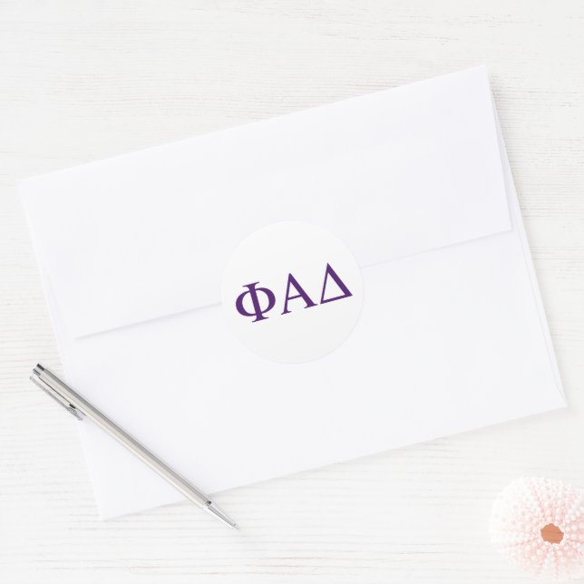 Adesivo Letras Gregas Phi Alpha Delta (Envelope)