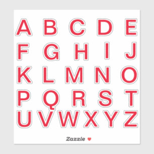 Adesivo Letras Monograma Alfabeto Inicial