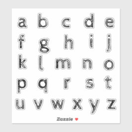 Adesivo Letras Monograma Alfabeto Inicial